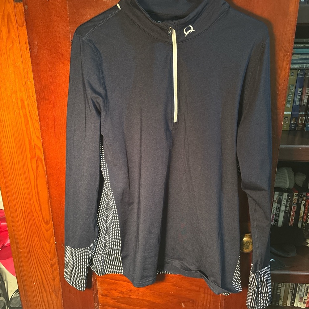 Cinch Navy Sweatshirt with Checkered Accents